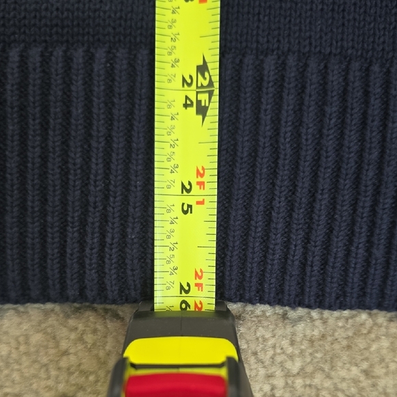 Quince Navy 100% Organic Cotton Mock Neck Sweater, XL, NWT - Picture 8 of 11